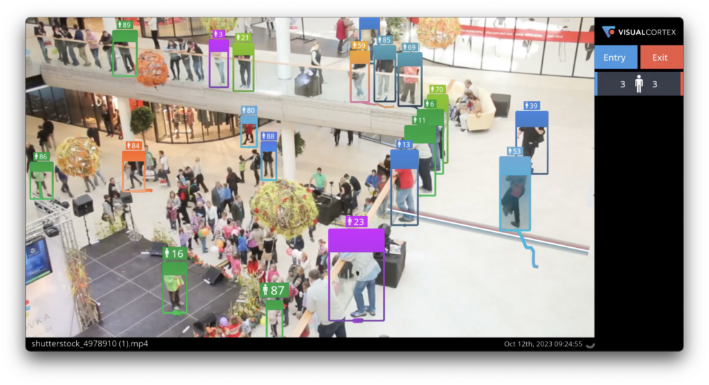 video analytics software for people counting